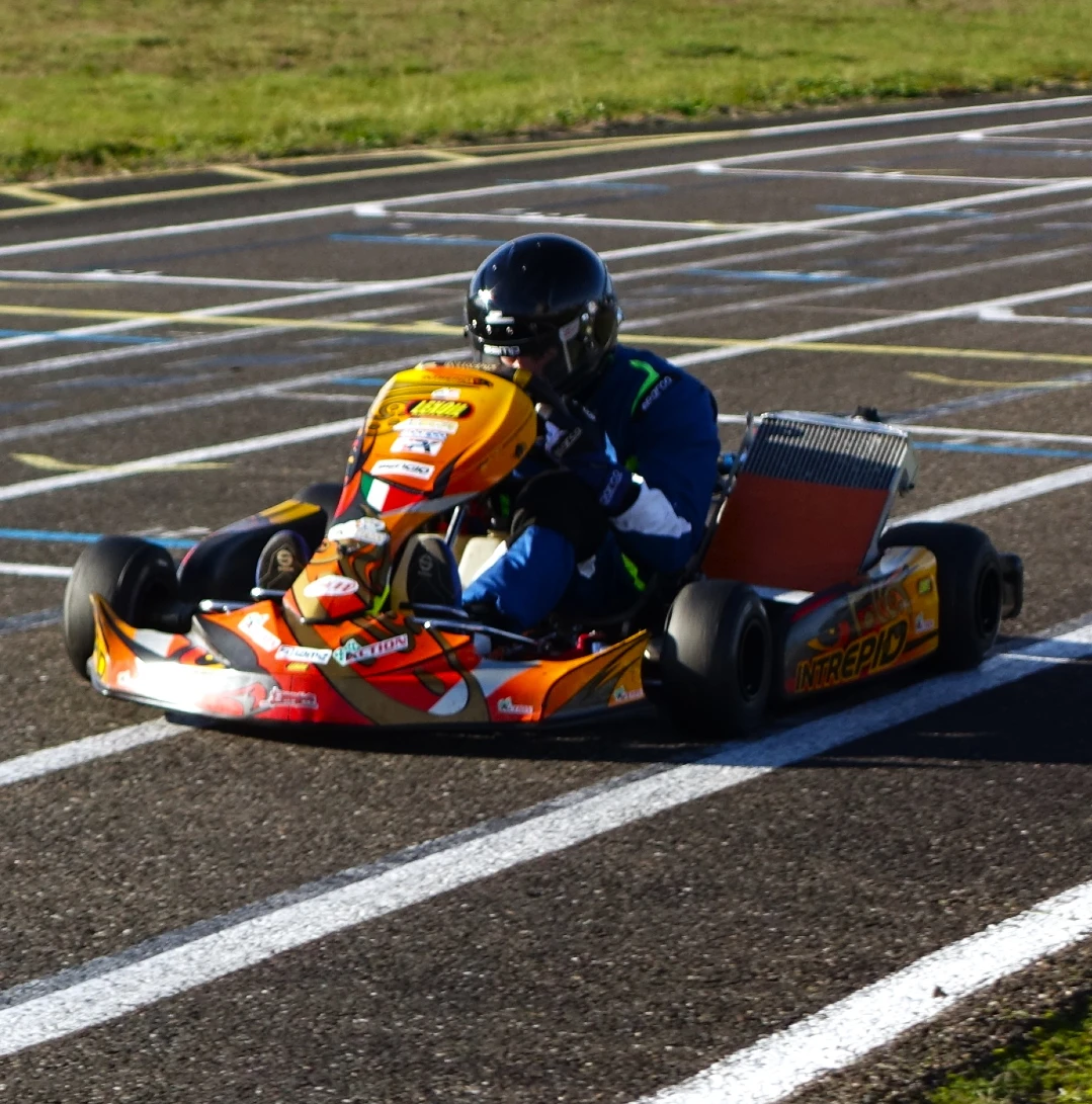 Intrepid kart on track