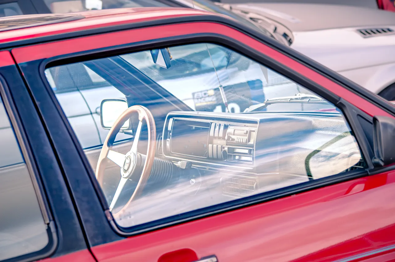 Interior shot of Ruben's VW Jetta.